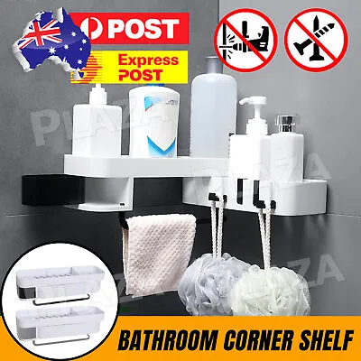 Bathroom Corner Shower Shelf Shampoo Soap Holder Storage Rack Organiser Caddy AU • $13.95