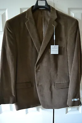 Architect Mens Corduroy Classic Fit Sport Coat Jacket 48 SHT Tan NWT • $41
