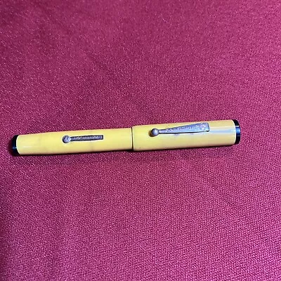 Vintage Rare Waterson Fountain Pen No. 11 Steel  Nib Yellow Oversized • $9.98