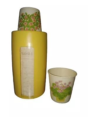 Vintage Dixie Cup Dispenser 70s 80s Wall Mount Houseplants Series 3oz Almond New • $19