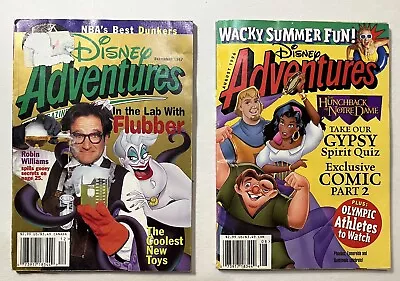 August 1996 & December 1997 Disney Adventures Magazines / Robin Williams / NBA • $19.99