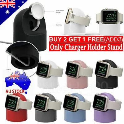 $11.89 • Buy Charger Stand Mount Silicone Dock Holder For Apple Watch IWatch Series 8 7 6 5-1
