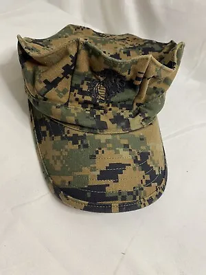 Marrat Garrison Cover Woodland Camo Marine Corps Hat 8405-01-485-4307 Size M • $12.50