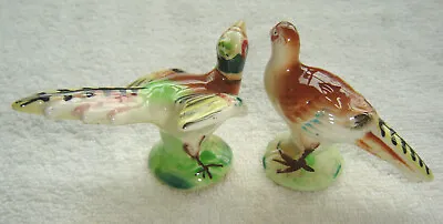 Vintage Pheasant Bird Salt And Pepper Shakers Japan • $9.95