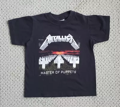 Metallica Master Of Puppets Kids T Shirt Small Black Short Sleeve Youth Toddlers • $11.95