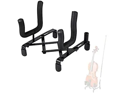 Metal Violin Stand Lightweight And Foldable Strong Black • $8