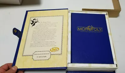 Monopoly Bookshelf Limited Blue Book Collectors 1 Of 10000 And Retro Edition  • $161.48