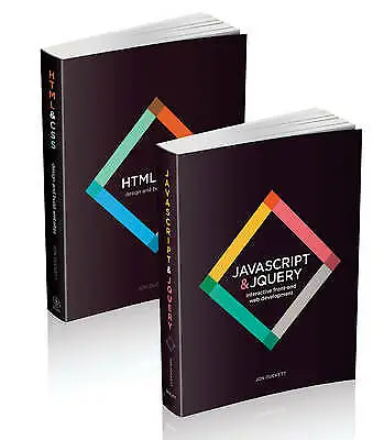 Web Design With HTML CSS JavaScript And JQuery Set By Jon Duckett (2014... • £29.45