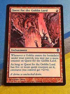 Magic The Gathering MTG Worldwake QUEST FOR THE GOBLIN LORD • $2