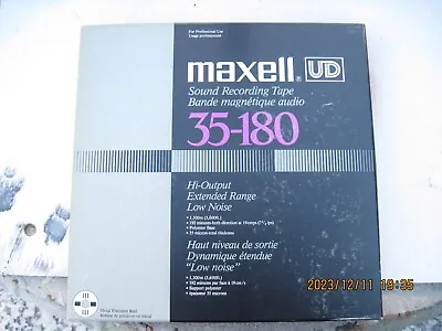 Maxell 35-180 Ud  Reel To Reel Recording Tape  3600' Reel  Used • $39