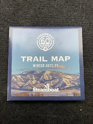 $4 • Buy Steamboat Ski Resort Winter Trail Map Lift Ticket Vail Breckenridge 60 Years NEW