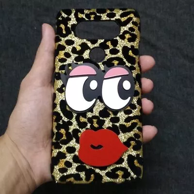 For Phones 3D Bling Deluxe Shiny Leopard Cute Lips Eye Hard Back Skin Case Cover • $9.23