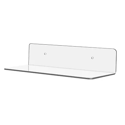 Acrylic Small Shelf For Wall Storage Clear Adhesive Shelf For Living Room • £5.50