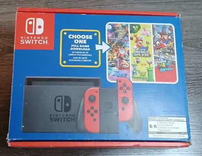 Nintendo Switch HAC-001(-01) Mario Choose One Bundle 32GB Console - Black/Red • $217.98