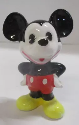 Vintage Disney Japan Ceramic Mickey Mouse Figurine • $14.99