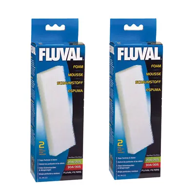 $17.97 • Buy Fluval Foam Filter Blocks For 204/205/206/304/305/306 - (2) 2 Pks