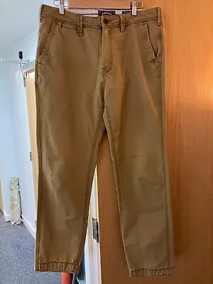 Fat Face Mens Chinos 36R Color Tan Classic Fit Good Condition • £15