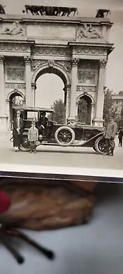 Rare Vintage 1924 Limousine Automobile Car Photo Arc Of Peace Milan Photograph • $19.99