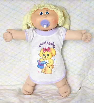 Vintage Coleco Cabbage Patch Kids Girl Doll Pacifier CPK Clothes Night Gown • $19.95