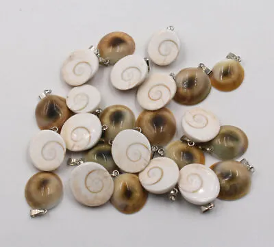 Fashion Natural Shell Stone Pendulum Snail Charms Pendants 50pcs/lot Wholesale • $25.55