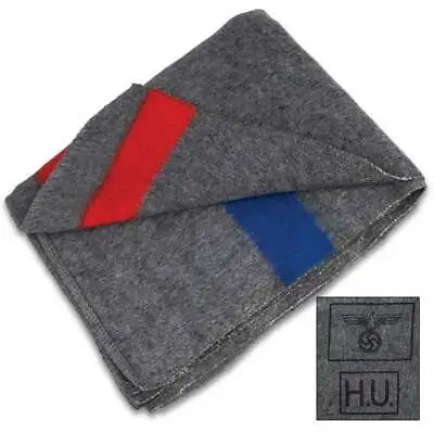$33.99 • Buy 4lb 64x84 German Wool Blanket Military Wilderness Emergency Survival Camping New