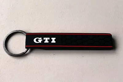 Keychain Made Of Black Rubber Silicone Fits VW Volkswagen Golf GTI Mk1 Mk2 Mk3 • $24.45