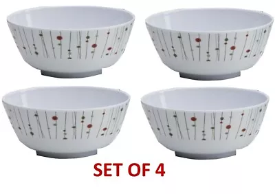 Flamefield Set Of 4 LINEA Camping Caravan Melamine Cereal Bowl • £6