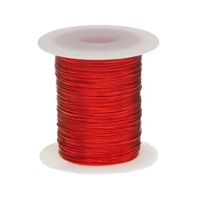 25 AWG Gauge Heavy Copper Magnet Wire 4 Oz 248' Length 0.0199  155C Red • $12.23