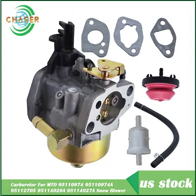 Carburetor For MTD 95110974 95110974A 95112705 95114026A 95114027A Snow Blower • $15.02