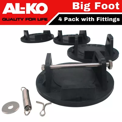 ALKO AL-KO Big Foot Set Of 4 Caravan Stabilizer Corner Steady Steadies Jack Pads • $89.95