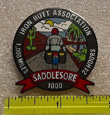 Iron Butt Association IBA Saddlesore 1000 Miles In 24 Hours Motorcycle Pin NEW • $27.94