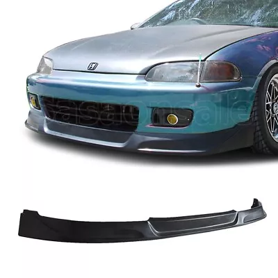 [SASA] Fit For 92-95 Honda Civic 2dr 3dr JDM TCS PU Front Bumper Lip Spoiler • $84.99