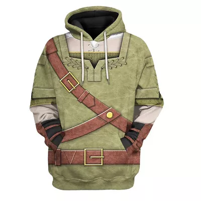 The Legend Of Zelda Cosplay Hoodie 3D Printed Hooded Pullover Jacket Fancy Suit • $38.34