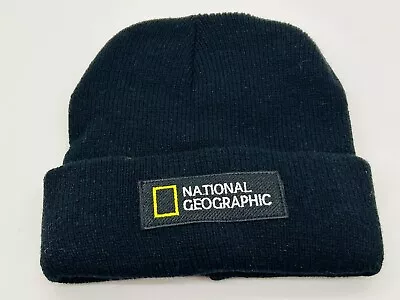 National Geographic Short Knit Beanie BLACK UNISEX SIZE • $15.99