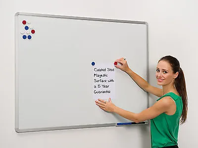 Magnetic Coated Steel Drywipe Whiteboard 1200mm X 1200mm DBD10360 • £80