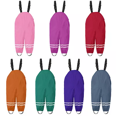 £10.82 • Buy Toddler Kids Boys Girls Rain Dungarees Windproof Waterproof Mud Jumpsuit Clothes