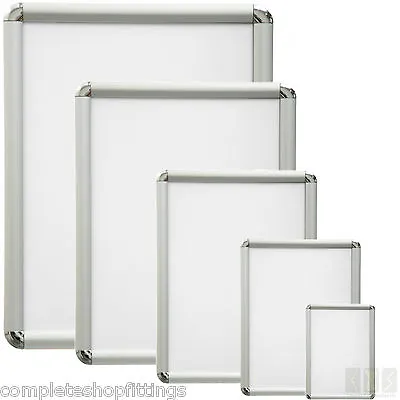 Snap Clip Frames Opening Poster Holders Retail Notice Display Board Sizes A0-a4 • £21.99