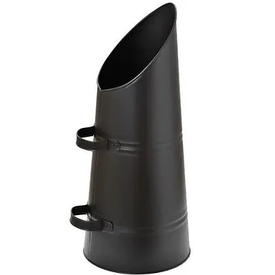 £19.95 • Buy Parasene Black Coal Scuttle Bucket 21.5  - Heavy Duty Metal Hod Skuttle