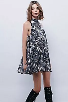 Free People Intimately Free Printed Beaux Slip Dress Scarf Bandana Print Size S • $24.99