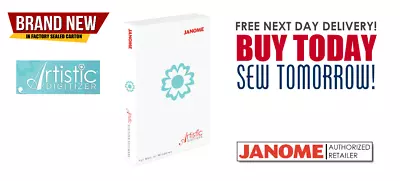 Janome Artistic Digitizer Embroidery Machine Digitizing Software | For PC + Mac • $899