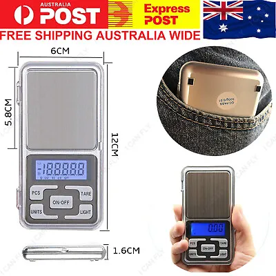 Pocket Digital Mini Scales 0.01 500g Precision Weight Balance Gram Jewellery DF • $9.29