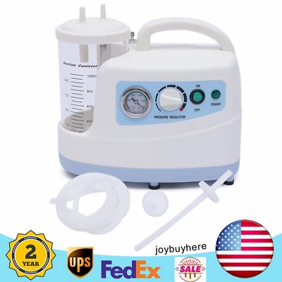$161.50 • Buy NEW Medical Vacuum Phlegm Portable Quiet Suction Unit Aspirator Machine 110V 1L
