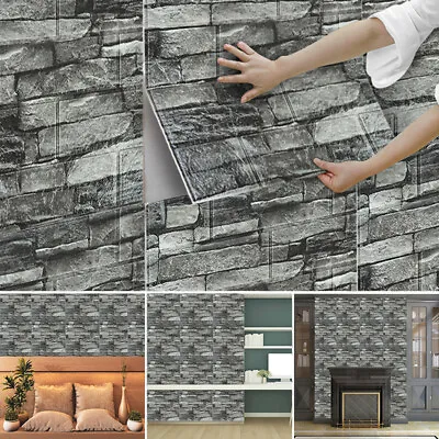 £8.99 • Buy Large 3D Tile Brick Wall Sticker Waterproof Foam Panel Self-adhesive.Wallpaper