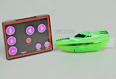 Remote Control RC Micro BOAT MINI RC Boat RC Toy + Extra Batteries  Green • $7.99