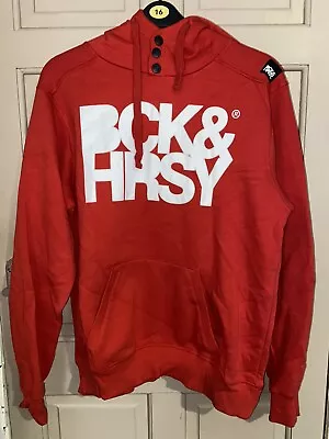 Beck & Hersey Mens Red Hoody Uk Large Used Great Condition • £27.99