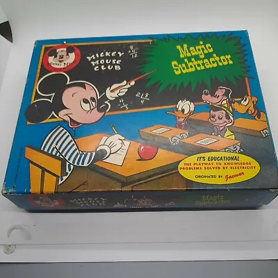 Vintage Mickey Mouse Club Magic Subtractor By Jacmar B22 Bulb Not Lighting • $15.99