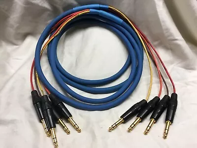 4-Channel TRS-TRS Snake Cable Gepco GA61804GFC Cable Neutrik Gold TRS 10 Ft. • $20