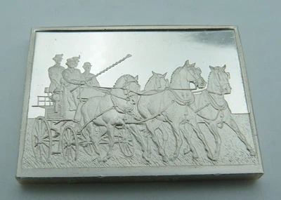 £24.97 • Buy Hallmarked Solid Silver Horse Racing Ingot - Driving Championship Cirencester