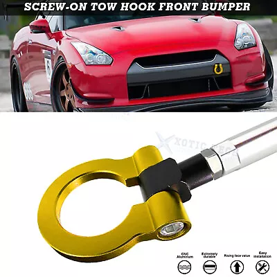 $49.65 • Buy Front Track Racing Aluminum Gold Tow Hook JDM For Nissan GTR Infiniti Q50 Q60