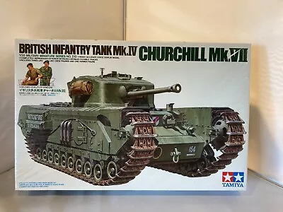 British Infantry Tank Churchill Mk.VII Tamiya 1:35 35210 Unopened • $35